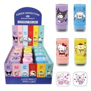 도장놀이 산리오캐릭터즈 사각 캐릭터 스탬프 12개입 1박스