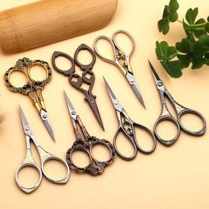 레트로 앤티크 빈티지 가위 자수 골동품 태슬 제품 작은 크로스 절단 재단 재봉가위
