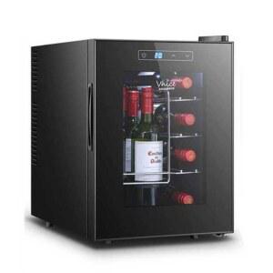 투명 와인 냉장고 쇼케이스 블랙와인냉장고 저소음 원룸 소형 펜션 135L