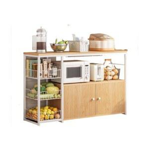 정수기대 밥솥 수납장 탕비실 탕비실선반 다층 가스렌지대 45x45x88 다용도 블랙