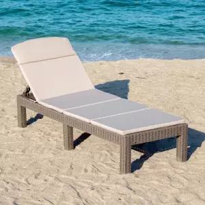 모카 접이식 라탄 썬베드 폴딩 리조트 비치 해변 선베드 수영장 야외용 카페 의자