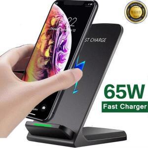 65W 무선 충전기 스테이션 이어폰 전화 iPhone 16 15 14 13 Pro Max Samsung S24 Xiaomi 용 고속 홀더