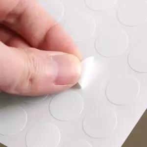 다이어리꾸미기 일기꾸미기 컬러 원형 스티커 60매세트 화이트 10mm