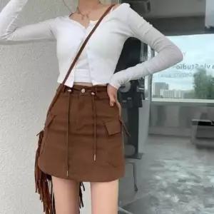 [의류] 여성 미니스커트 스트링 빈티지 카고치마 건빵스커트