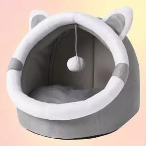 [반려] 고양이집 숨숨집 따뜻 포근한 쿠션 침대 방석 동굴