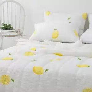 기숙사침구세트 레몬 여름 베개 이불 Q 시어서커 시원한 침구 세트
