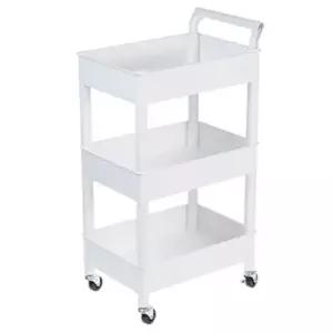 자재 시스맥스 마이룸 트롤리 이동형 3단 WH 박스(1개입) 271009/460x330x860mm