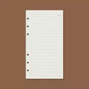 [문구/오피스] 6공 다이어리 속지 투두리스트 용지 A6 노트 180매 정리용