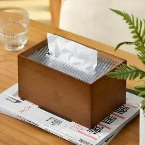 원목티슈박스 거실 화장지케이스 가정용 화장지 카페 인테리어 호텔 각틱슈박스