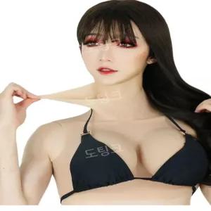 가짜 가슴 실리콘 여장 코스프레 인조 가슴모형 인공 유방 슈트