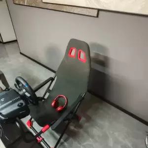 레이싱 게임 의자 접이식 고정 게이밍 레이싱게임 세트 소형