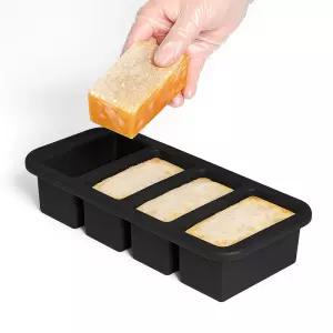 폴쿠치나 아이스 푸드 블럭 실리콘 얼음 트레이 틀 텀블러 왕 대형 큐브 4칸