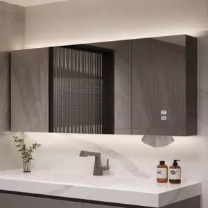 스마트 욕실 거울장 조명 방수 방김 수납 벽걸이 일체형 미러 캐비닛