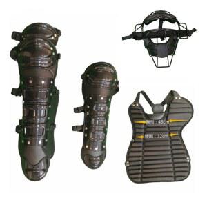 야구 포수 보호 장비 보호구 청소년및성인 보호대 랙가드 검은 무릎 얼굴 붉은 프레임