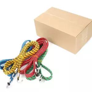 탄성 고정 로프 레저용 야외용 수화물 후크 고정 로프 화물 운반용 캐리어 바구니 캠핑용 자전거 차량용