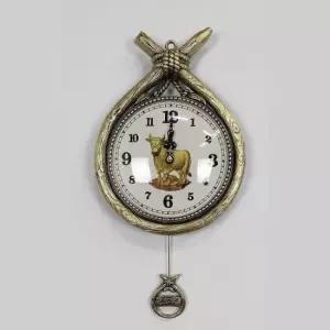 신혼선물벽시계 행운 황금 소코뚜레 신주 무소음 인테리어 벽시계