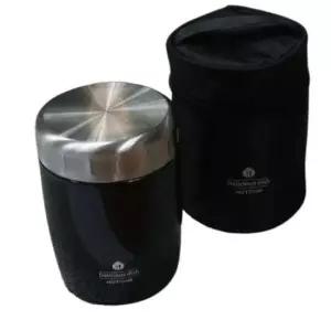 스텐죽통 핫콤 보온 죽통 도시락통 밥통 국통 블랙 520ml