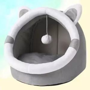 [반려] 아늑한 고양이 숨숨집 동굴형 쿠션방석 펫하우스