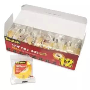 다용도테이프 스카치 테이프 투명 리필 x 3M 18mm 30m 12p