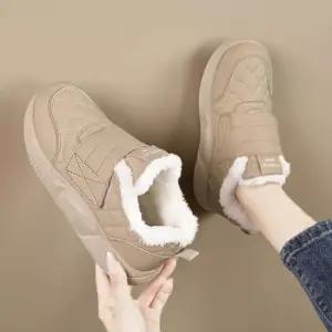 여자털운동화 기모 퍼안감 여성 따뜻한 겨울 운동화 털신 방한화