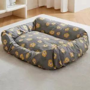 [반려] 요기네 애견 쿠션 오염방지 커버 분리 방석 덮개 세탁가능 L