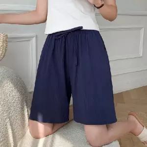 여자 밴딩 여름 루즈핏 반바지 5부 코튼 면바지 WhG9+1lqu