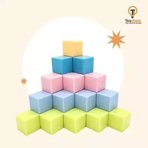 (힘찬)티처스 마그네틱 큐브 블럭자석 블록 장난감 놀이용