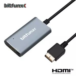 비트펀엑스 PS2 to HDMI    RGB to YPbPr 스위치가 있는 PS2 PS1 플레이스테이션 1/2 게임 콘솔용 컨버터