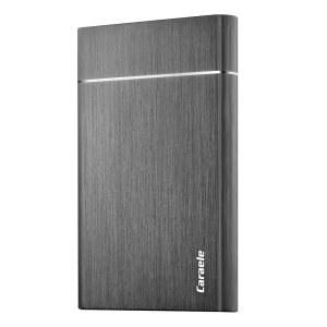 Caraele 500GB 휴대용 외장 하드 드라이브 USB3.0 모바일 HDD 스토리지 PC Mac 데스크탑 노트북 크롬북 Xbox One 360 PS4(블랙)용