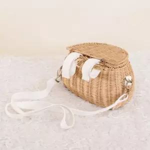 자전거 바구니 가방 소풍용 토트백 자전거바구니 라탄백 자전거가방