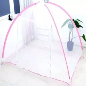 원터치모기장 120X200 핑크 야외모기장 벌레망 모기방충망