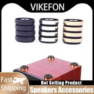 모니터스피커스탠드 거치대 VIKEFON 스테레오 충격 흡수 골드 슬리버 블랙 스피커 절연 피트 스파이크 앰프