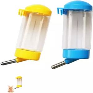 LAPXSNZD 2Pcs 16온스 드립 금지 작은 동물 물병 애완동물 토끼 토끼를 위한 BPA 프리 최고의 색상은