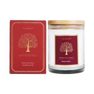 [2개구성] 빅터글로벌 베르도 아로마 소이 캔들 향초 로즈 스펠 190g 양초 분위기 선물 신혼부부 QWB772F1