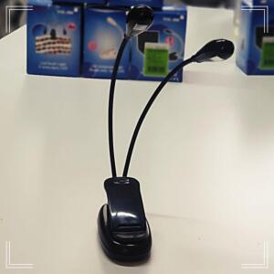 [2개구성] 미니 조명 라이트 독서 책상 소 램프 집게 스탠드 형 북 등 AW6B09FB