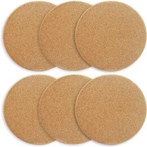 음료 커피용 코르크 코스터 6개 립 내열 재사용 가능한 4인치 소형 트리벳 다기능 보드 바 테이블 및