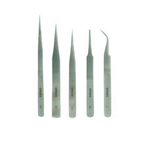 [2개구성] 5PCS 112-9278 스테인리스 스마토 핀셋세트 족집게세트 AW898B0D