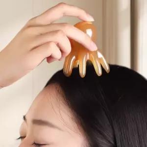 5개세트 문어 두피 괄사 마사지 지압 얼굴 림프 스트레스 붓기 해소