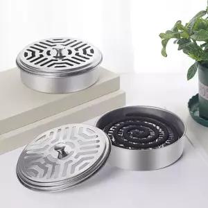 3개세트 손잡이뚜껑 모기향 케이스 거치대 안전 연소기 캠핑 모기약 홀더 받침대