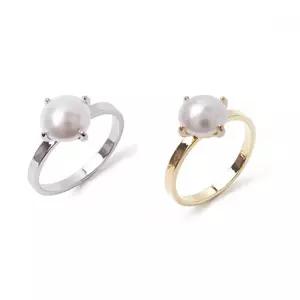 rsg0331 오스트리아 크리스탈크리스탈 진주 골드 반지(2Type)