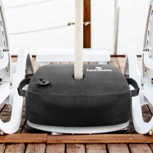 레이디 로시안 엄브렐러 베이스 웨이트 헤비 듀티 워터 백 사이드 슬롯 캔틸레버 파티오 엄브렐러용 오프닝