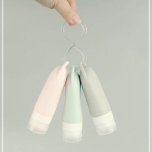 [2개구성] 휴대용 세트 실리콘공병 수영장세면 여행용공병 헬스가방용품 샴푸통 90ml FLWE4407E