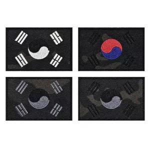 블랙 멀티캠 태극기 패치 와펜