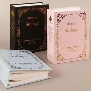 [문구] 사진보관 앨범 100포켓 빈티지 스크랩북 기록용 케이스 포토앨범