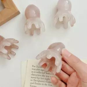 4개세트 문어 두피 지압 마사지 얼굴 괄사 부기 스트레스 해소