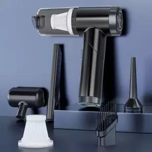 휴대용청소기 차량용 청소기 먼지제거 에어건 기능 강력모터 접이식손잡이 차량 실내청소 KC인증