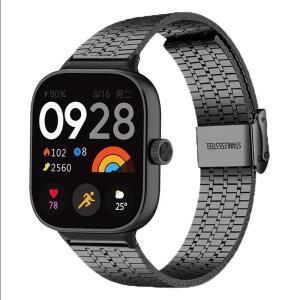 Xiaomi 스마트 밴드 용 스트랩 8 Pro 9 Pro 팔찌 Redmi Watch 4 금속 스테인레스 스틸 시계 밴드 Mi Band 9