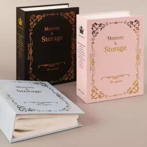 [문구/오피스] 사진보관 앨범 100포켓 빈티지 스크랩북 기록용 케이스 포토앨범