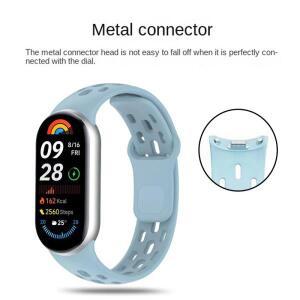 샤오미 미밴드 10 스포츠 스마트 팔찌 손목 밴드 벨트 미밴드 8 9 교체용 밴드 액세서리 시계 스트랩 실리