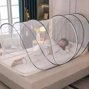 원터치 침대 모기장 싱글 캠핑모기장 침대위모기장 실내모기장